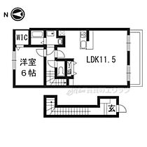 京都府京都市伏見区深草大亀谷万帖敷町（賃貸アパート1LDK・2階・46.15㎡） その1