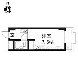 ＶＩＰエスポート 7階1Kの間取り