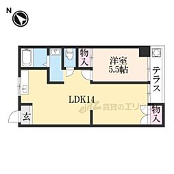 コープ・ラフィーネ 1LDKの間取図画像