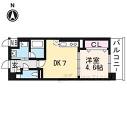 サン・レスポワール十条 1DKの間取図画像