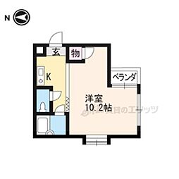 メゾンドルミネ 1Kの間取図画像