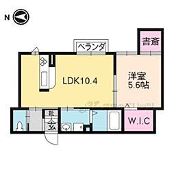 シャーメゾンコジマ 1LDKの間取図画像