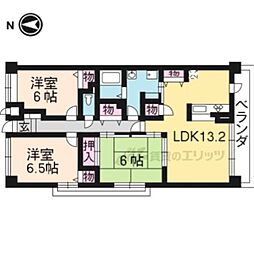 グランK's-ジオ 3LDKの間取図画像