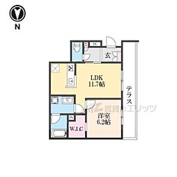 MAISON DE GALLERIE TAKII 1LDKの間取図画像