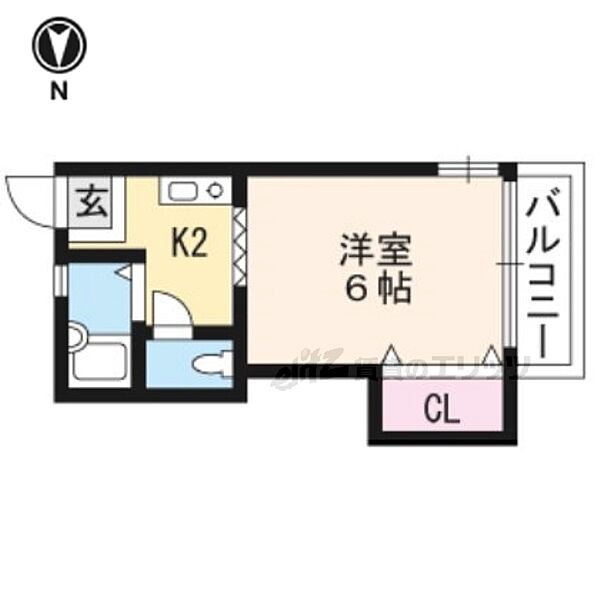 サンハイツ伊勢田 103｜京都府宇治市伊勢田町中山(賃貸アパート1K・1階・18.36㎡)の写真 その2