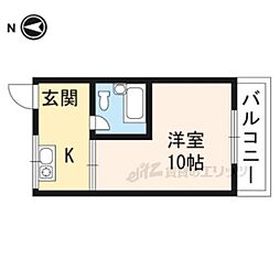サンレモ・トーヨーハイツ 1Kの間取図画像