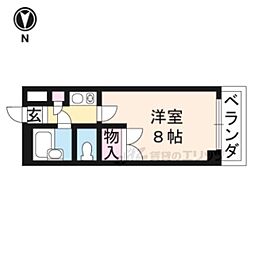メゾンセレクト 1Kの間取図画像