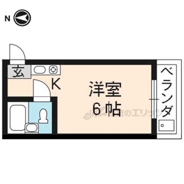 京都府京都市伏見区成町(賃貸マンション1R・3階・18.70㎡)の写真 その2