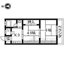 なかとみハイツＢ棟 17号室 ｜ 京都府宇治市槇島町千足（賃貸アパート2K・1階・32.76㎡） その2