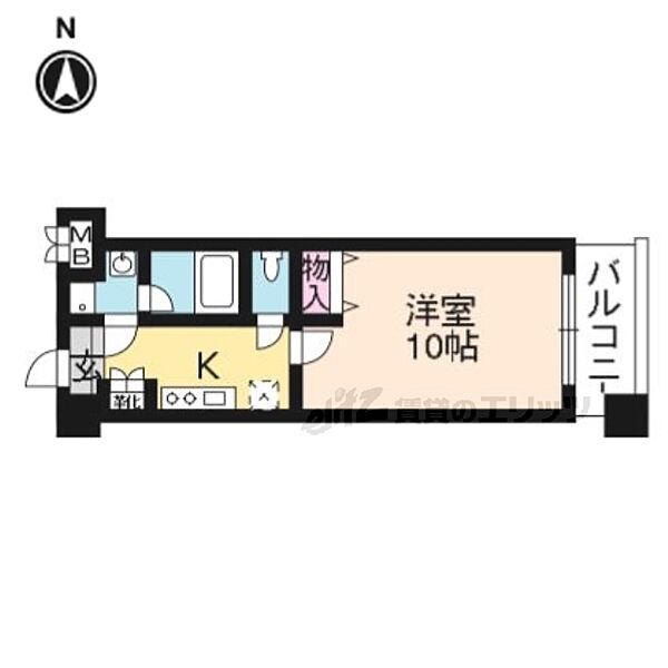 京都府京都市山科区竹鼻堂ノ前町(賃貸マンション1K・7階・30.30㎡)の写真 その2