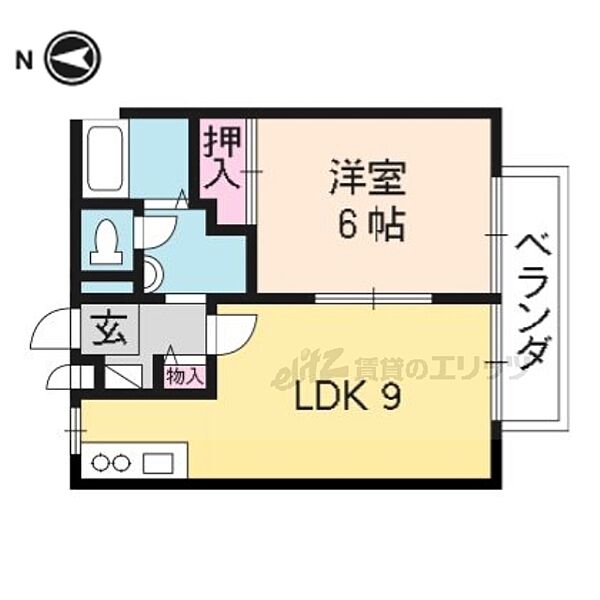 ハイツモンペール 202｜京都府京都市南区唐橋花園町(賃貸アパート1LDK・2階・35.91㎡)の写真 その2