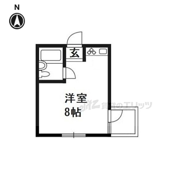 ＢＥＥＨＯＵＳＥ 202｜京都府京都市山科区厨子奥若林町(賃貸マンション1R・2階・16.00㎡)の写真 その2