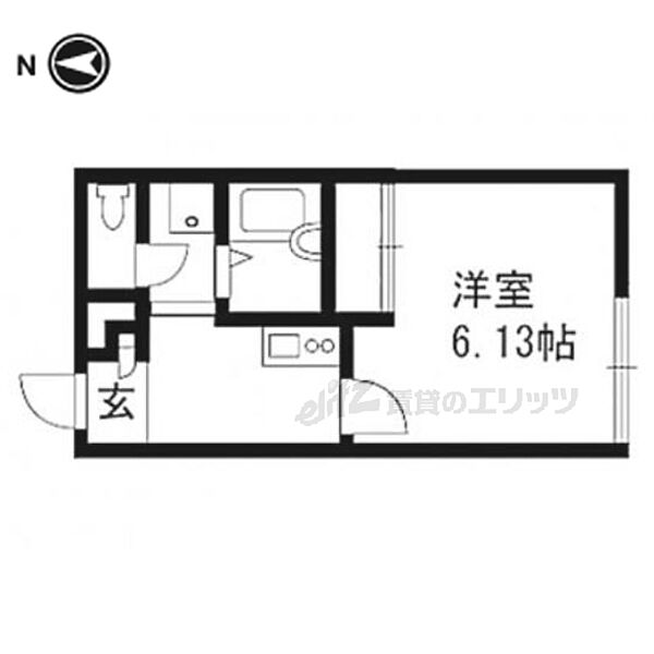 京都府京都市山科区厨子奥矢倉町(賃貸アパート1R・1階・20.28㎡)の写真 その2