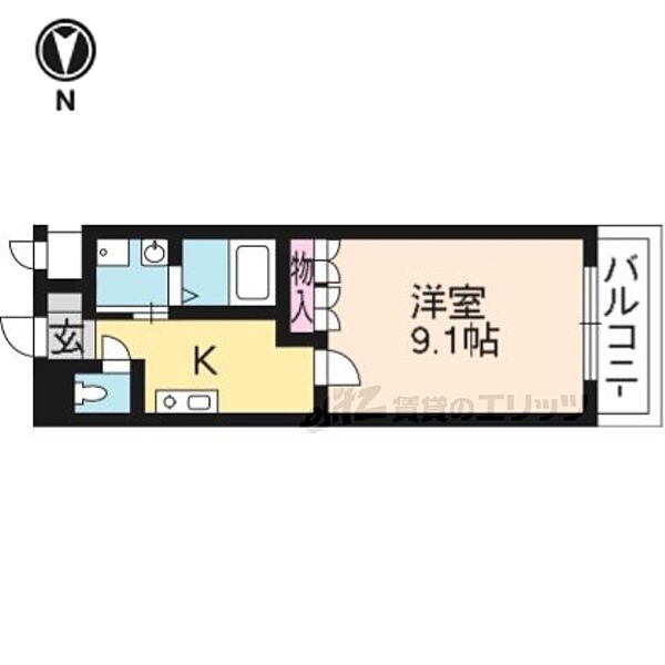 エクセルコート・まはたぎ 101｜京都府京都市伏見区竹田藁屋町(賃貸マンション1K・1階・31.02㎡)の写真 その2