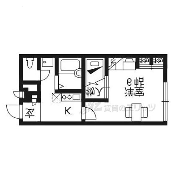 レオパレス洛南 302｜京都府京都市南区吉祥院仁木ノ森町(賃貸アパート1K・3階・20.28㎡)の写真 その2