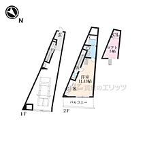 Ａ-ＣＵＢＥＫＡＮＧＥＴＳＵＫＹＯ 2 ｜ 京都府京都市伏見区向島庚申町（賃貸アパート1LDK・2階・66.90㎡） その2