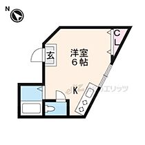 ワンルーム千足 2-A ｜ 京都府宇治市槇島町千足（賃貸マンション1K・2階・18.00㎡） その2