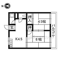 柿ノ本ハイツ 2-6 ｜ 京都府京都市伏見区横大路柿ノ本町（賃貸アパート2K・2階・31.50㎡） その2