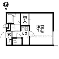 レオパレスＫＳ蔭山 105 ｜ 京都府宇治市宇治蔭山（賃貸アパート1K・1階・22.09㎡） その2