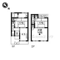 井ノ内下印田1-28貸家 0001 ｜ 京都府長岡京市井ノ内（賃貸テラスハウス3DK・--・42.52㎡） その1