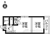 ティファニーハイツ 203 ｜ 京都府京都市伏見区鍛冶屋町（賃貸マンション2K・2階・31.25㎡） その1