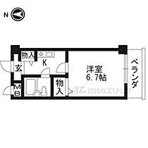 ヴィラ田辺2号館 305 ｜ 京都府京田辺市興戸若宮（賃貸マンション1K・3階・19.04㎡） その2