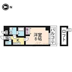 WithU 1Kの間取図画像