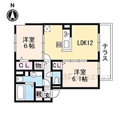 レジェーロ 2LDKの間取図画像