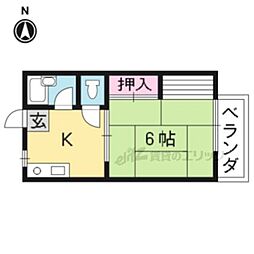 エプコットビレッジ 1Kの間取図画像