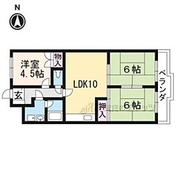 ニューシャトー長岡 3LDKの間取図画像