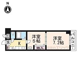 パルスピリア91 2Kの間取図画像