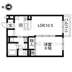 インテグラルフラッツ 1LDKの間取図画像