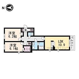 Cherarbre 2LDKの間取図画像