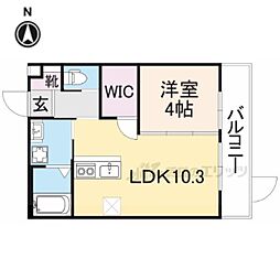 Lei洛東 1LDKの間取図画像