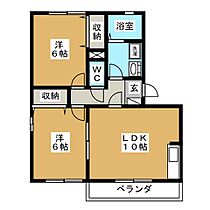 エスポワール富竹　B棟 202 ｜ 長野県長野市大字富竹（賃貸アパート2LDK・2階・52.16㎡） その2