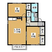 カリーノＫ　II 102 ｜ 長野県長野市篠ノ井布施高田（賃貸アパート2LDK・1階・55.44㎡） その2