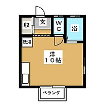 ハイツＭ E ｜ 長野県長野市大字安茂里（賃貸アパート1R・2階・22.70㎡） その2