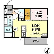 グランスクエア　IV番館 102 ｜ 長野県長野市大字鶴賀2186-1の一部、2191-1の一部（賃貸アパート1LDK・1階・32.05㎡） その2