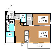 グランスクエア　IV番館 102 ｜ 長野県長野市大字鶴賀2186-1の一部、2191-1の一部（賃貸アパート1LDK・1階・32.05㎡） その2