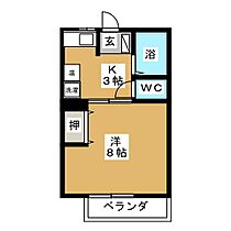 ピュアコーポコメムラ　Ｂ棟 202 ｜ 長野県長野市差出南３丁目（賃貸アパート1K・2階・23.90㎡） その2