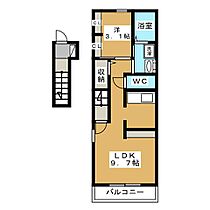 シャルマン櫻街　弐番館 203 ｜ 長野県長野市大字安茂里差出（賃貸アパート1LDK・2階・40.09㎡） その2