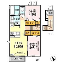 ヴィオラ 202 ｜ 長野県長野市川中島町原803-2（賃貸アパート2LDK・2階・55.29㎡） その2