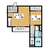 コラージュくりた 302 ｜ 長野県長野市大字栗田1565-2（賃貸アパート1LDK・3階・30.86㎡） その2