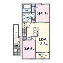 ｓｏｒａ 203 ｜ 長野県長野市松代町松代1347-8（賃貸アパート1LDK・2階・63.03㎡） その2