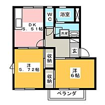 ワイド稲葉　Ｓ棟 202 ｜ 長野県長野市大字稲葉南俣（賃貸アパート2K・2階・43.54㎡） その2