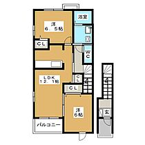 コンフォート 201 ｜ 長野県長野市安茂里小市１丁目（賃貸アパート2LDK・2階・58.86㎡） その2