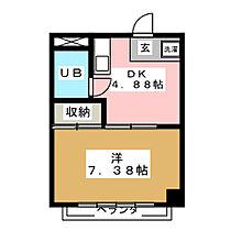 コーポスズキ　Ｂ棟 302 ｜ 長野県長野市若里２丁目（賃貸マンション1DK・3階・26.33㎡） その2