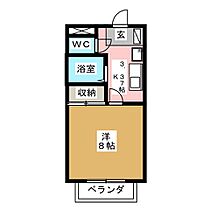 アプリコット山中 205 ｜ 長野県長野市大字小柴見（賃貸アパート1K・2階・25.92㎡） その2