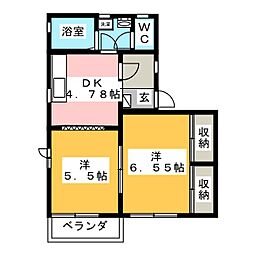 間取図画像 2K