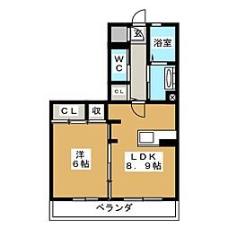 間取図画像 1LDK